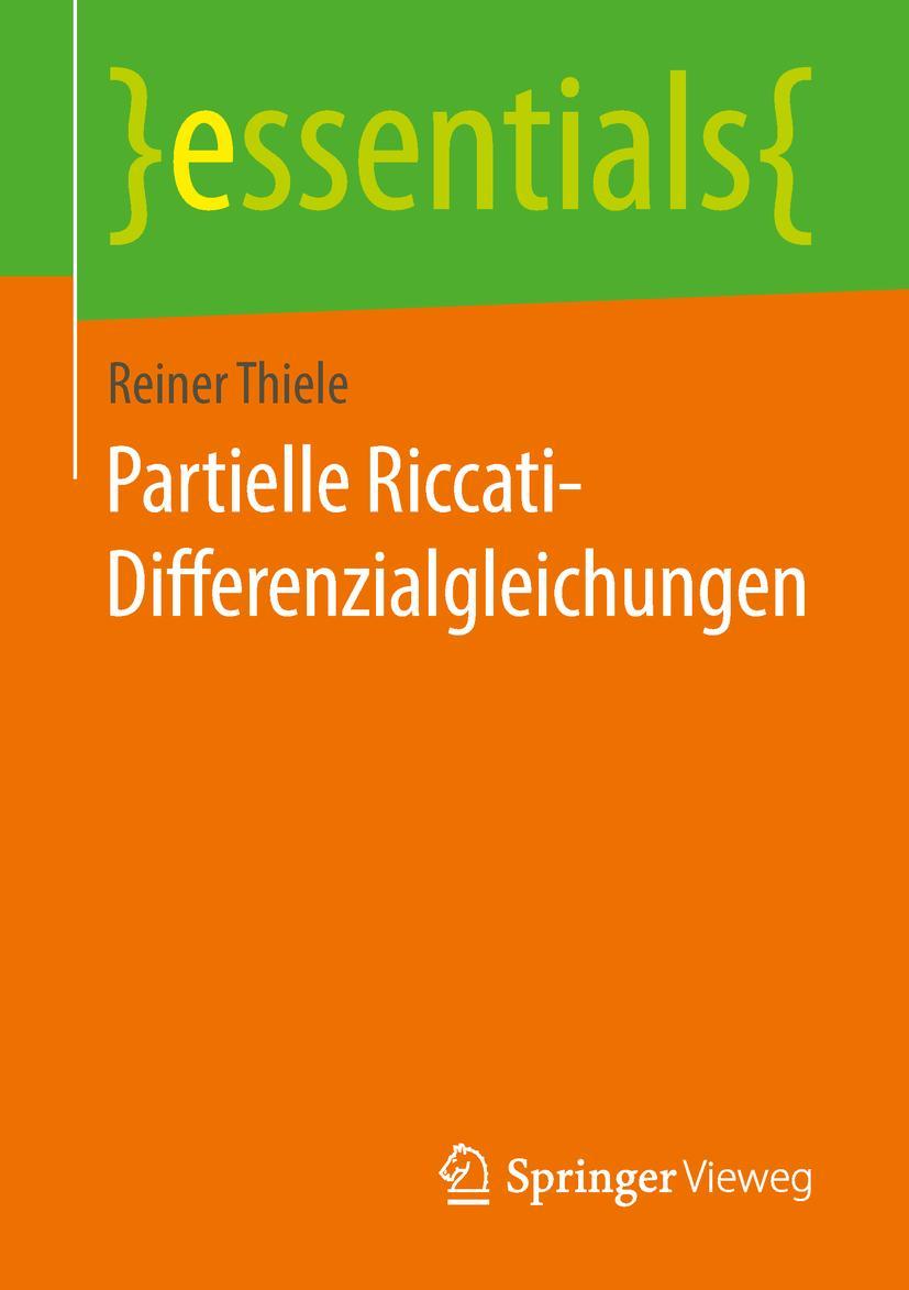 Vorderes Coverbild Partielle Riccati-Differenzialgleichungen