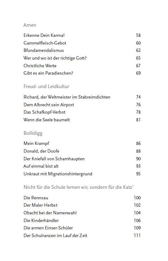 Beispielinhalt (Bild) Freitagsgschmarri