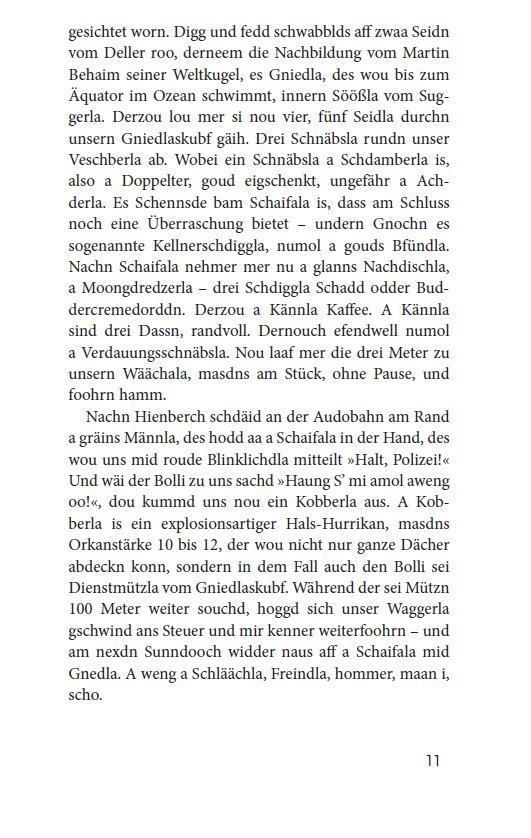 Beispielinhalt (Bild) Freitagsgschmarri