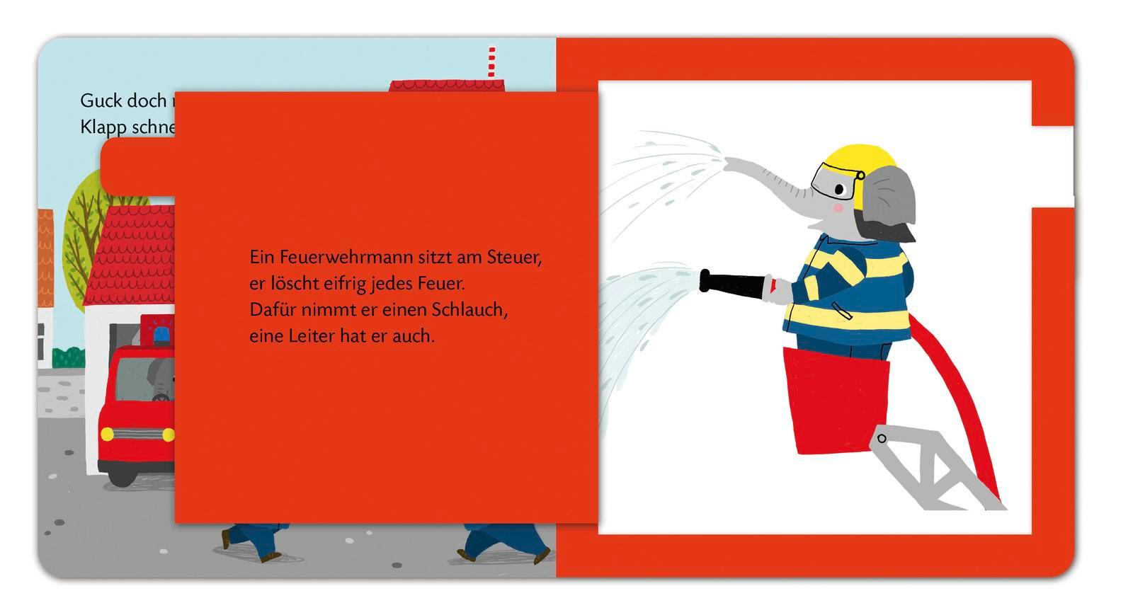 Beispielinhalt (Bild) Duden 12+: Das Klapp-Guck-Buch: Wer fährt mit?