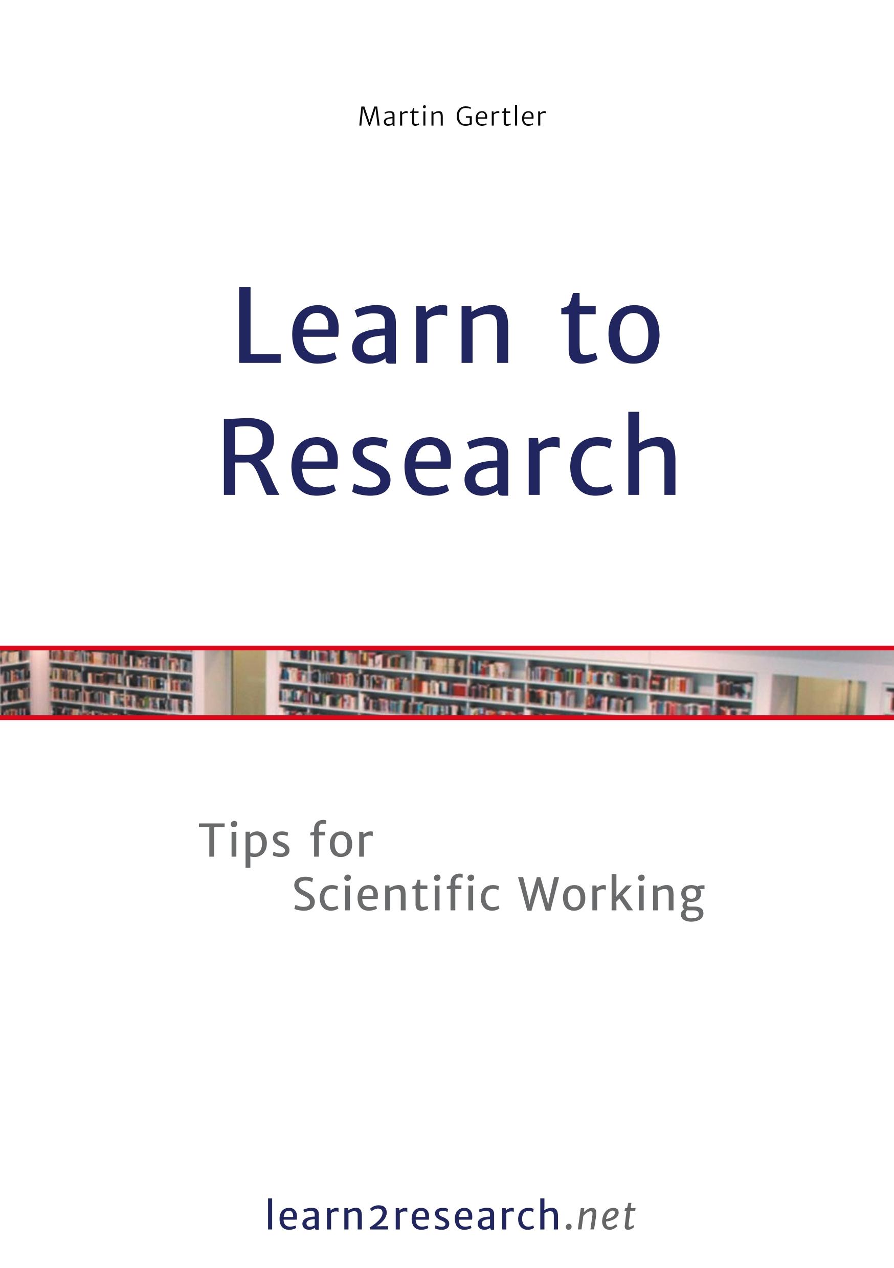 Vorderes Coverbild Learn to Research