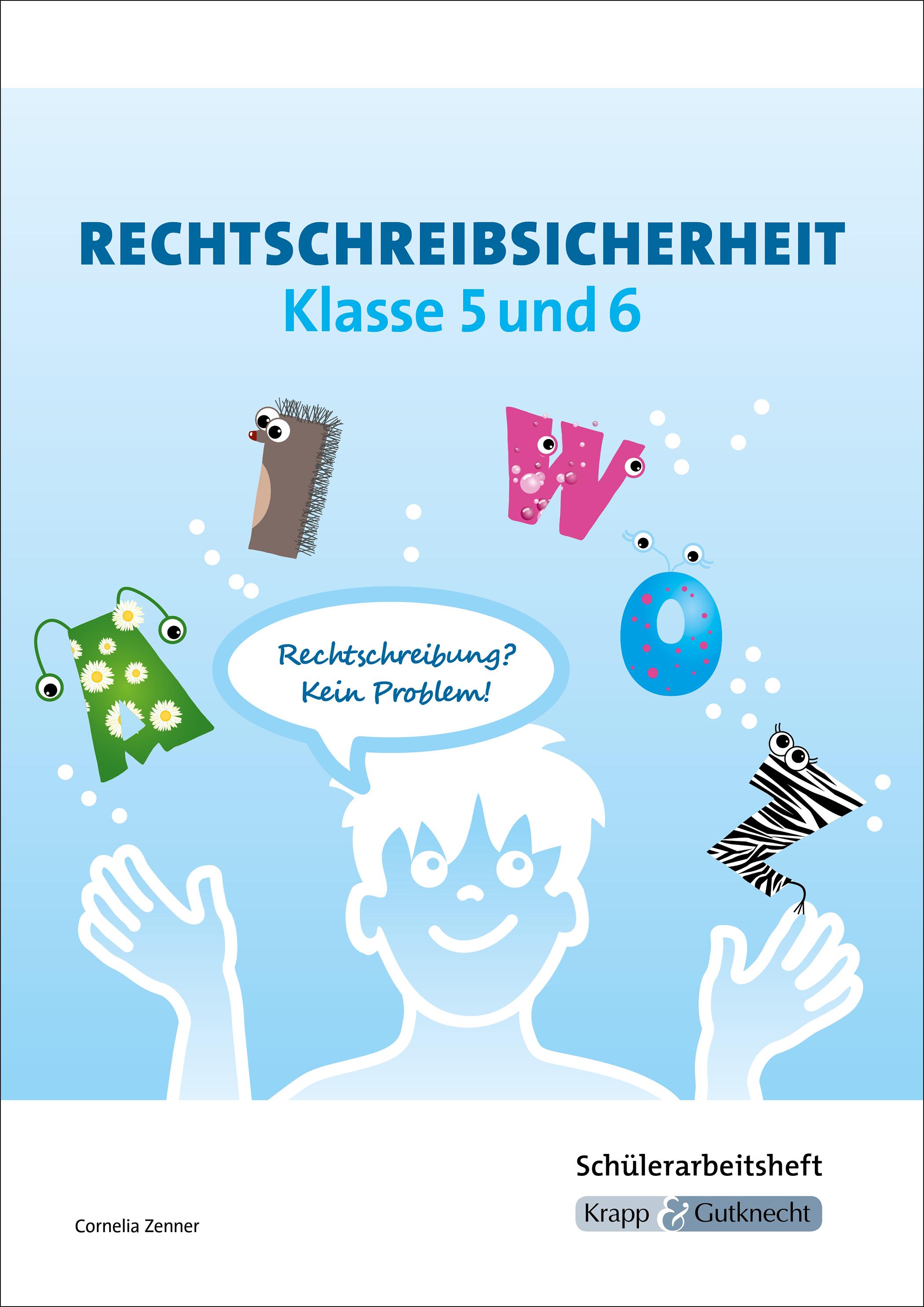 Vorderes Coverbild Rechtschreibsicherheit Klasse 5 und 6. Übungsheft mit Lösungen
