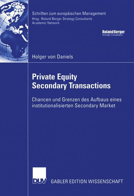Vorderes Coverbild Private Equity Secondary Transactions