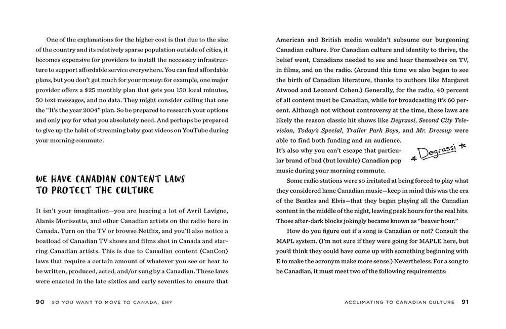 Beispielinhalt (Bild) So You Want to Move to Canada, Eh?