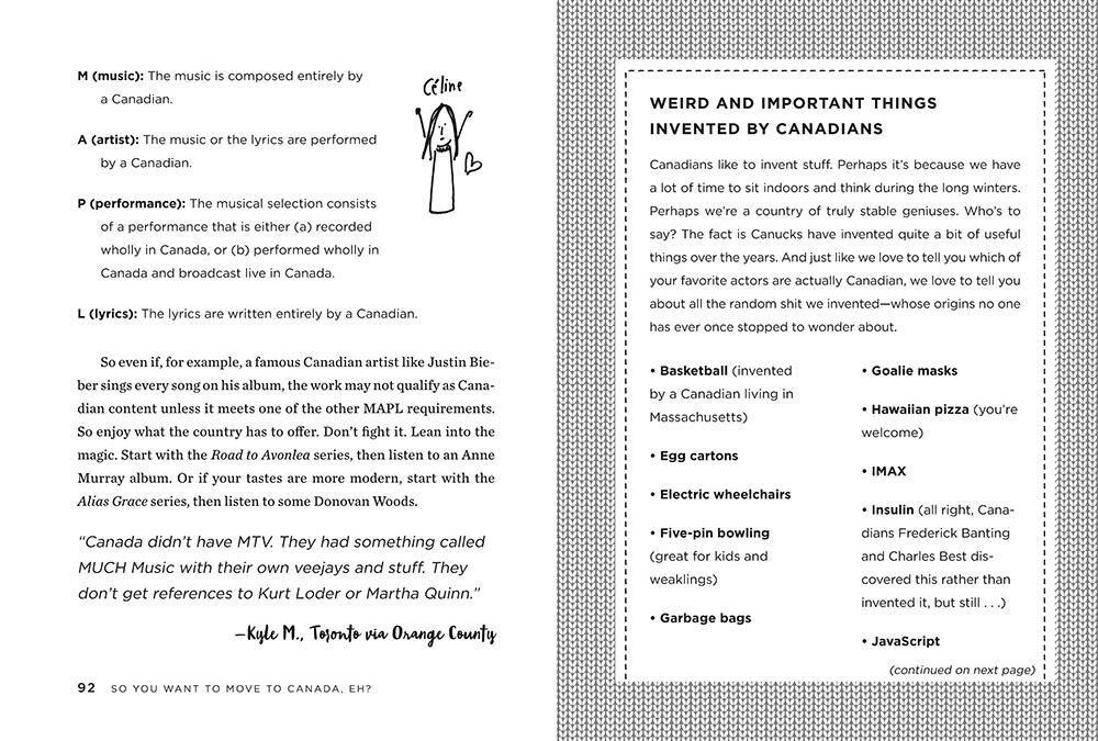 Beispielinhalt (Bild) So You Want to Move to Canada, Eh?