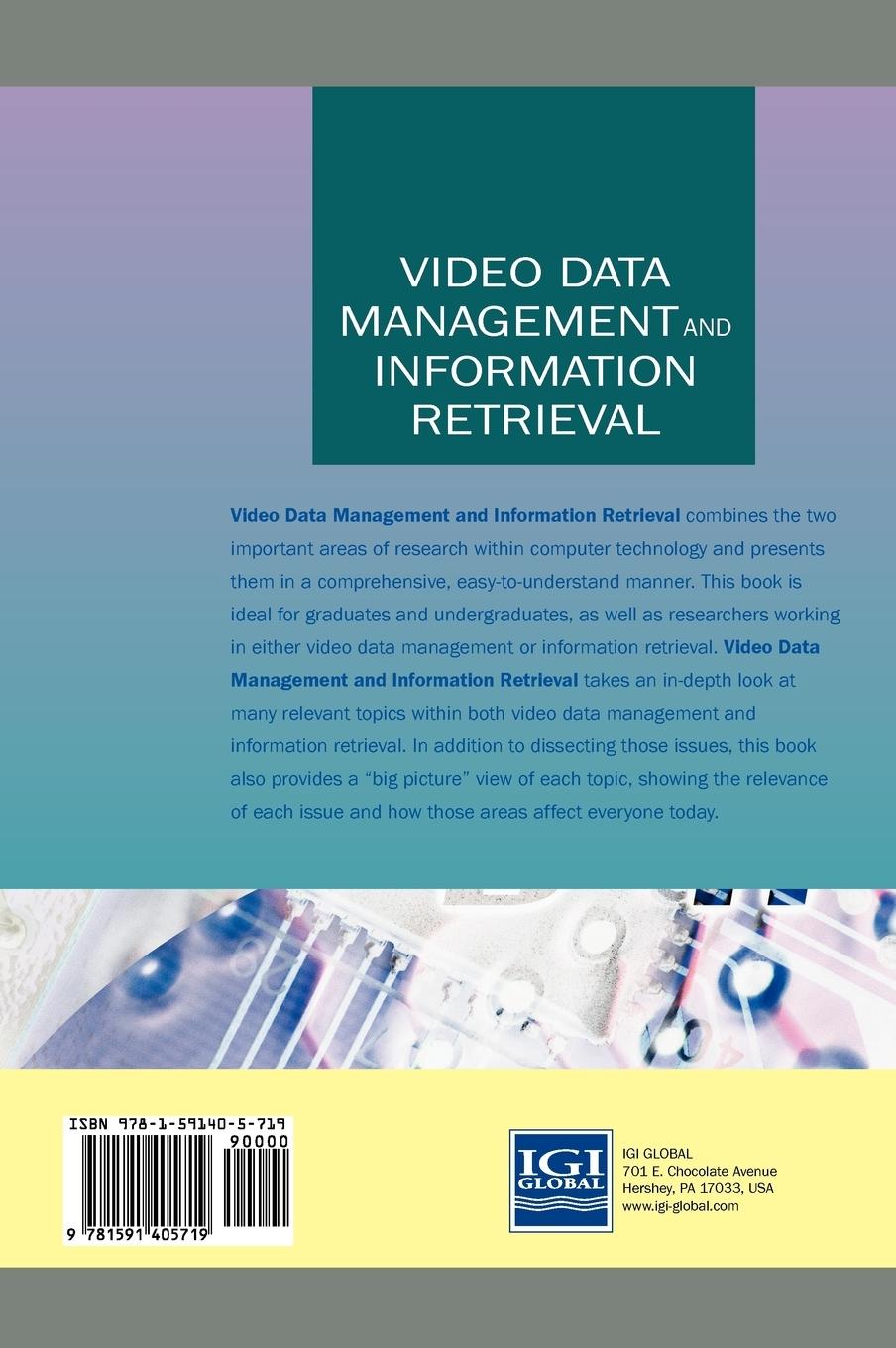 Rückseitencover Video Data Management and Information Retrieval