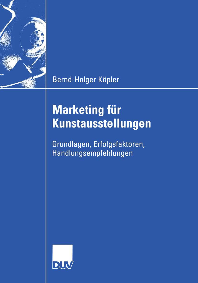 Vorderes Coverbild Marketing für Kunstausstellungen