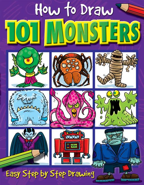 Vorderes Coverbild How to Draw 101 Monsters