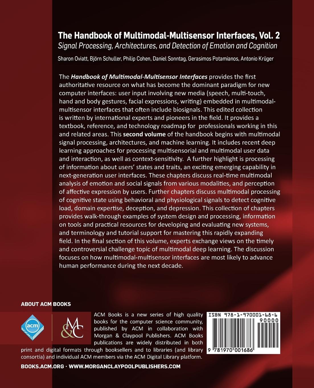 Rückseitencover The Handbook of Multimodal-Multisensor Interfaces, Volume 2