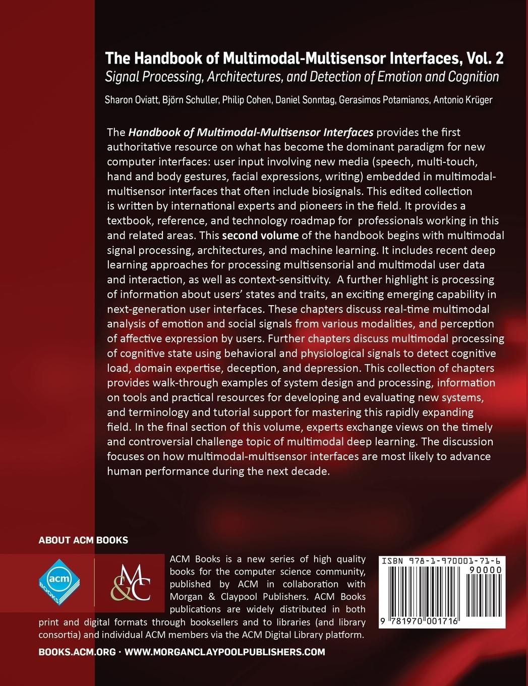 Rückseitencover The Handbook of Multimodal-Multisensor Interfaces, Volume 2