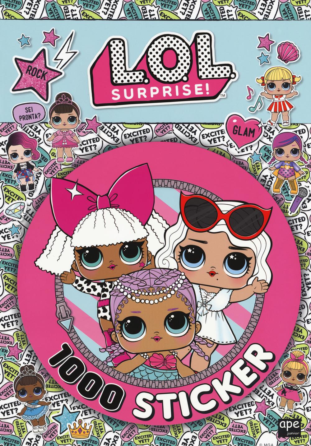 Vorderes Coverbild 1000 sticker. L.O.L. Surprise! Con adesivi