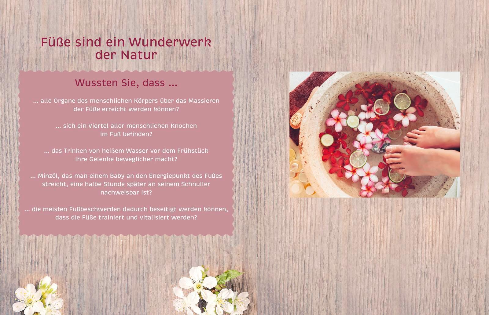 Beispielinhalt (Bild) Das FußHeilbuch