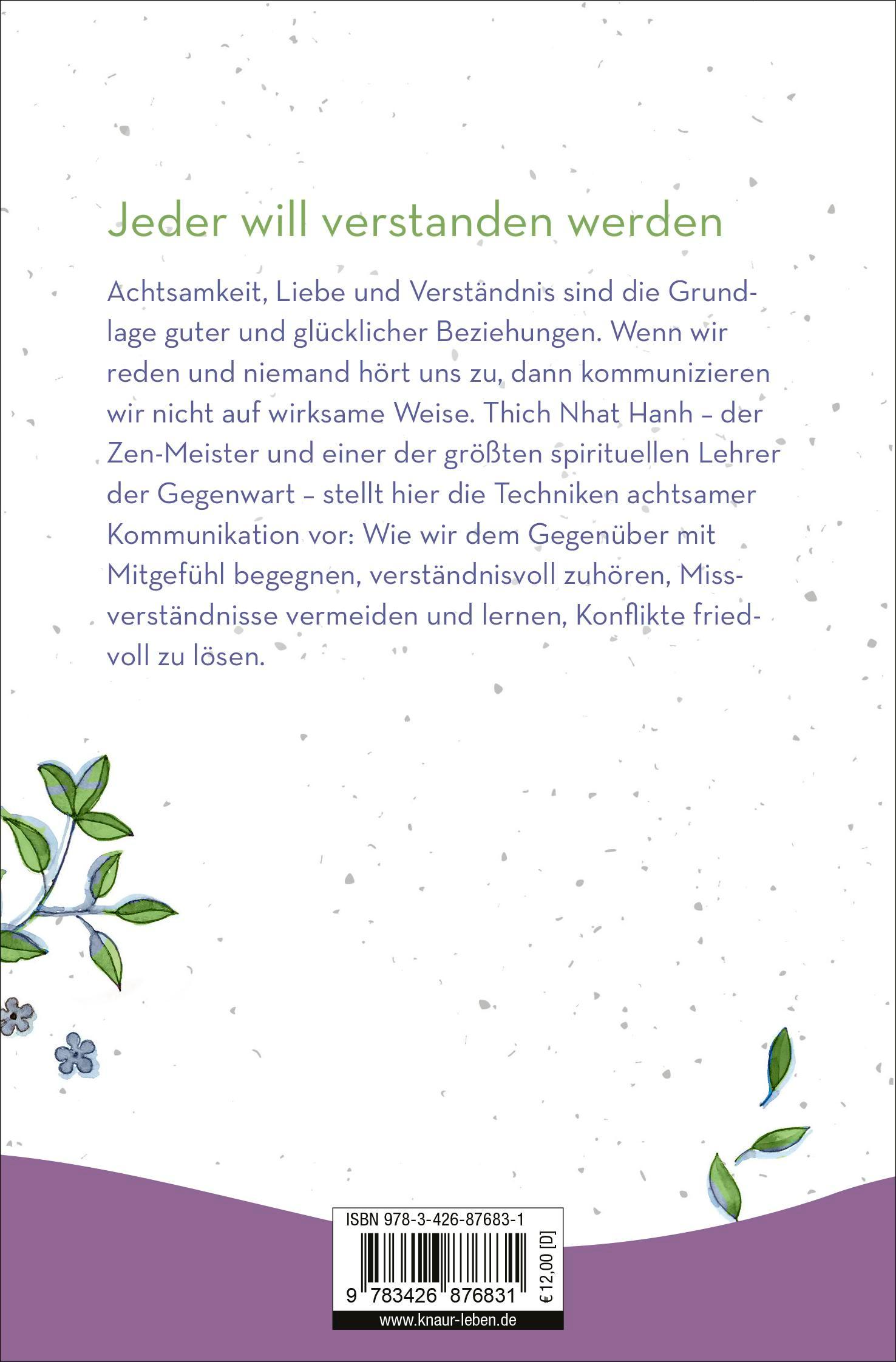 Rückseitencover achtsam sprechen - achtsam zuhören