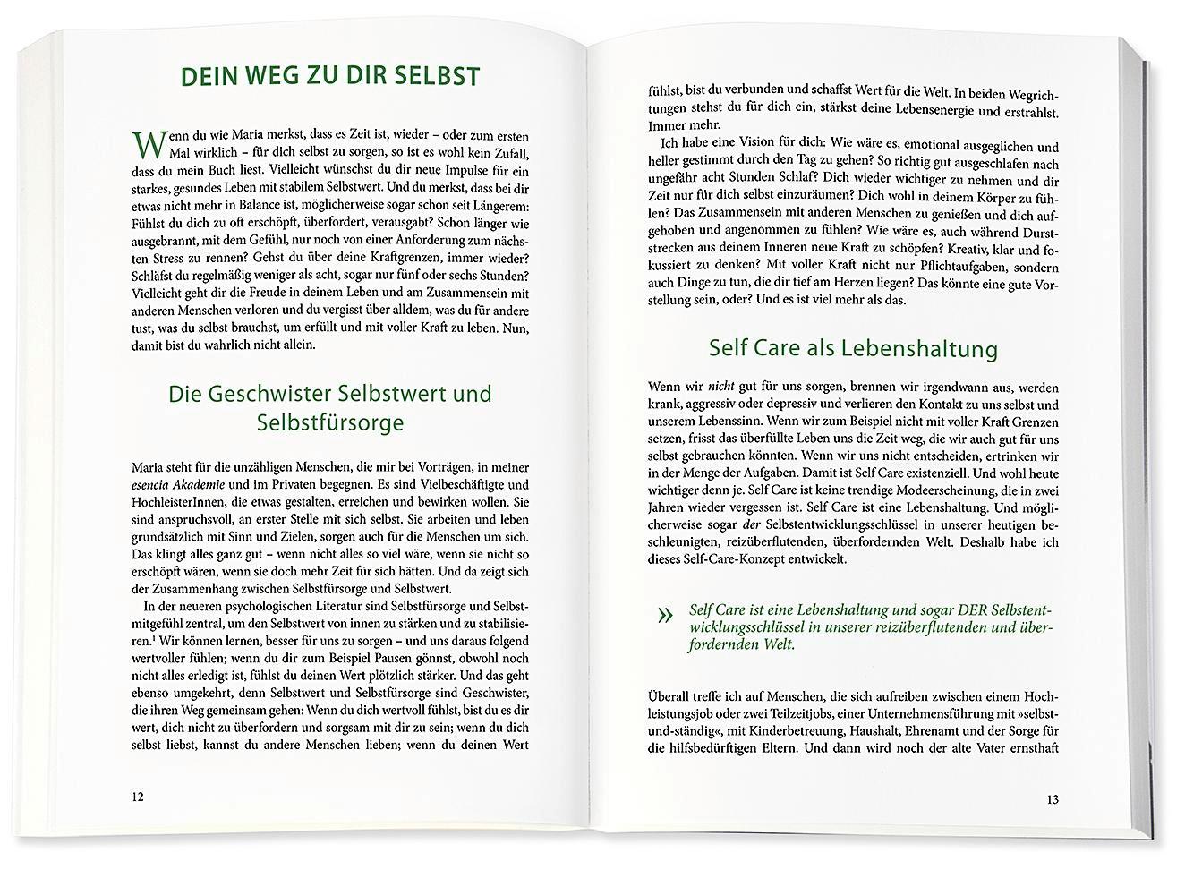 Beispielinhalt (Bild) SELF CARE - Du bist wertvoll