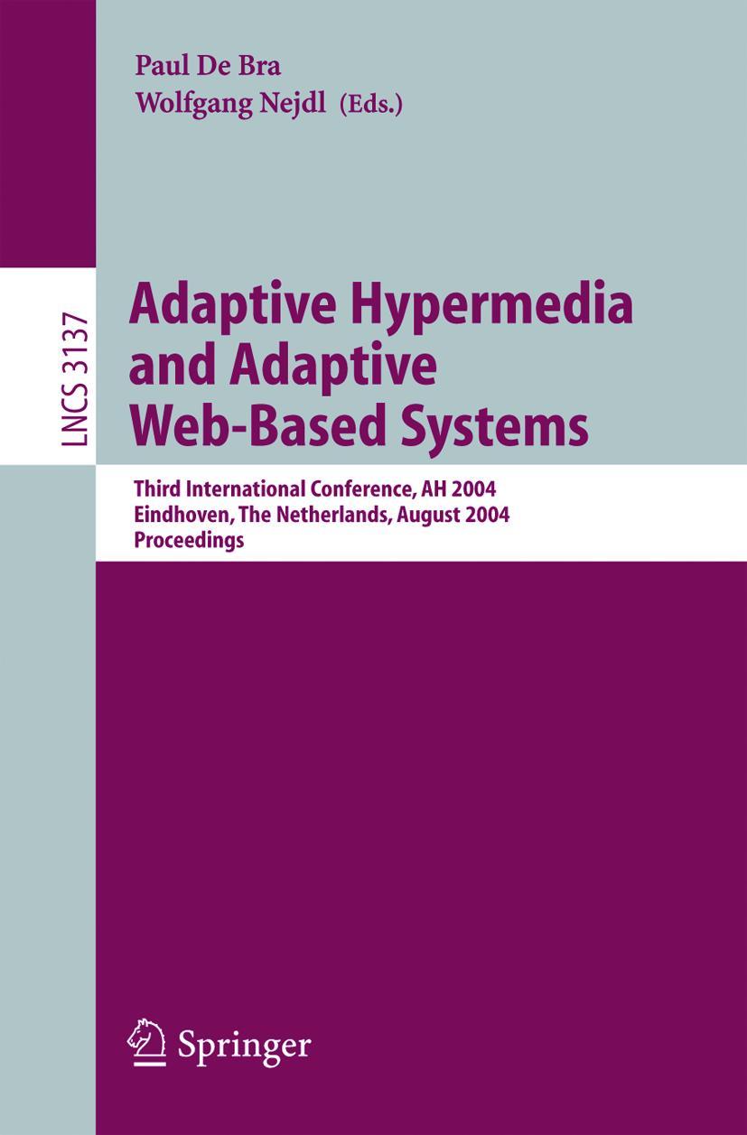 Vorderes Coverbild Adaptive Hypermedia and Adaptive Web-Based Systems