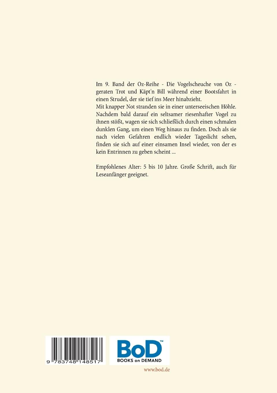 Rückseitencover Die Vogelscheuche von Oz - Die Oz-Bücher Band 9