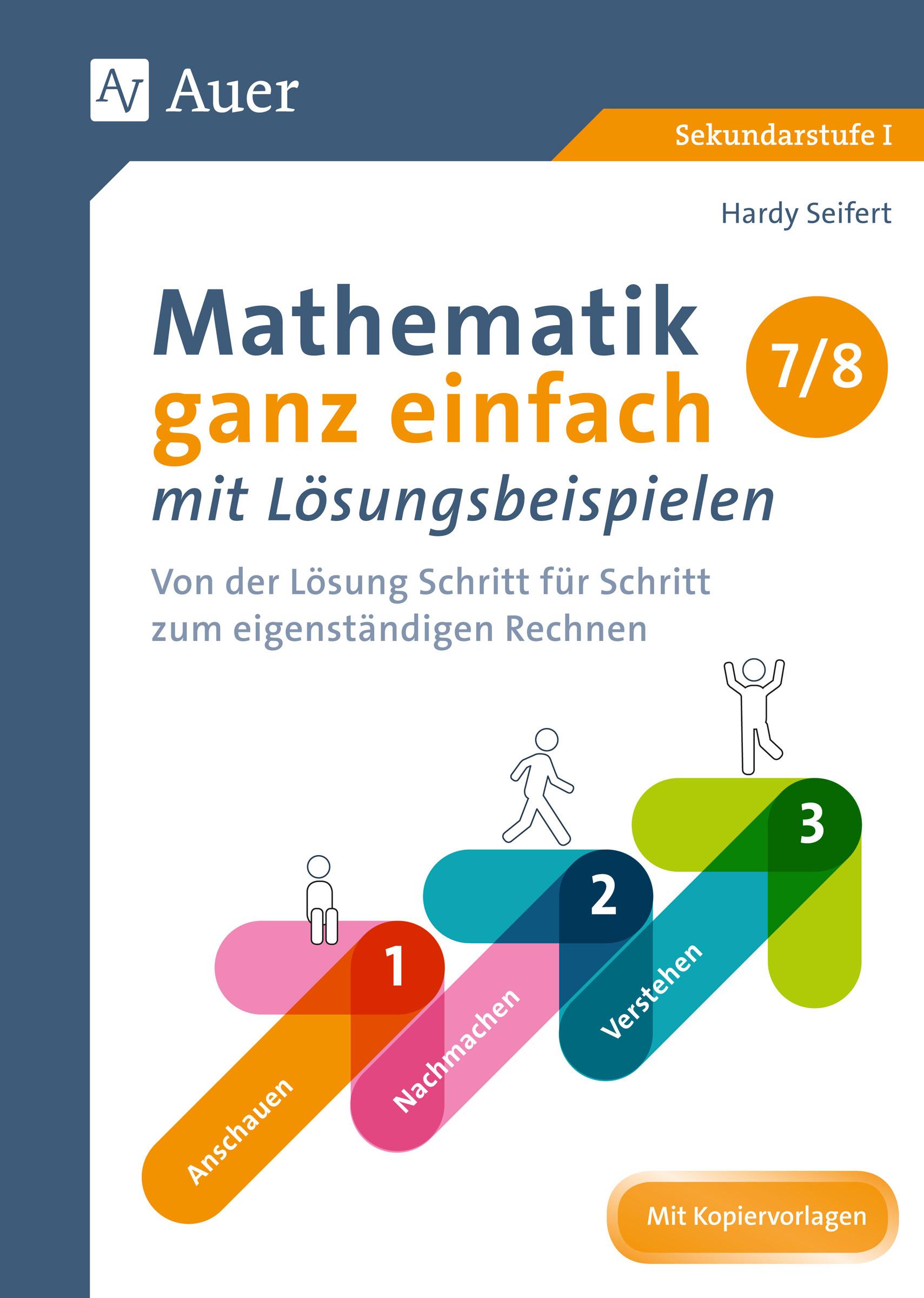 Vorderes Coverbild Mathematik ganz einfach mit Lösungsbeispielen 7-8