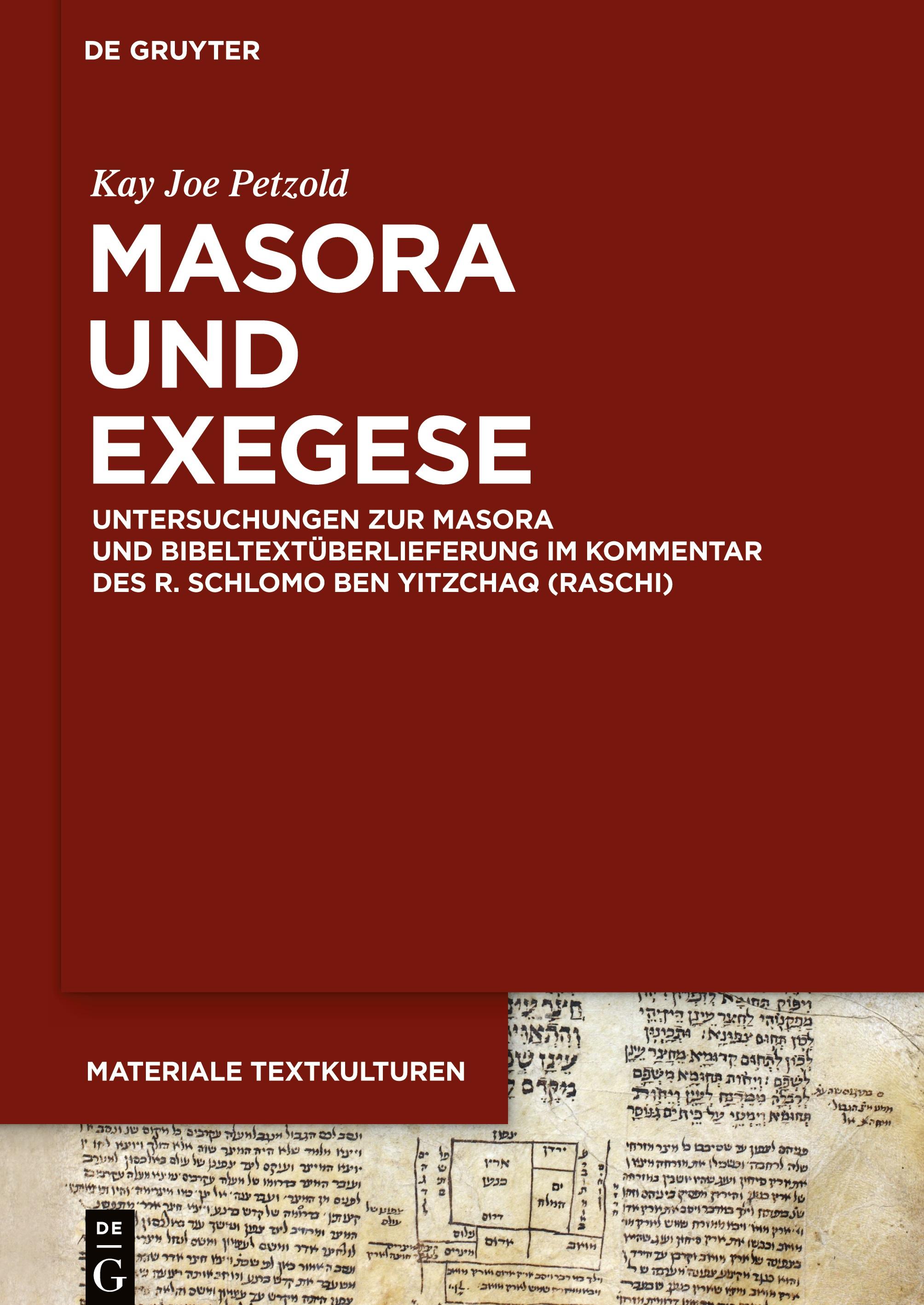 Vorderes Coverbild Masora und Exegese