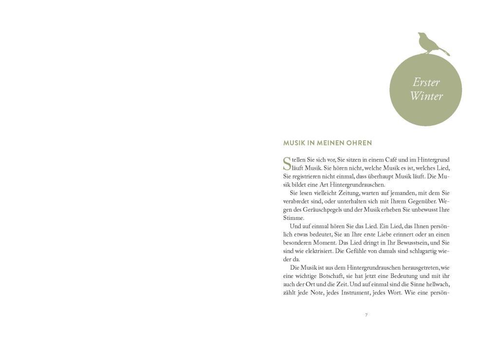 Beispielinhalt (Bild) Vom Glück einen Vogel am Gesang zu erkennen