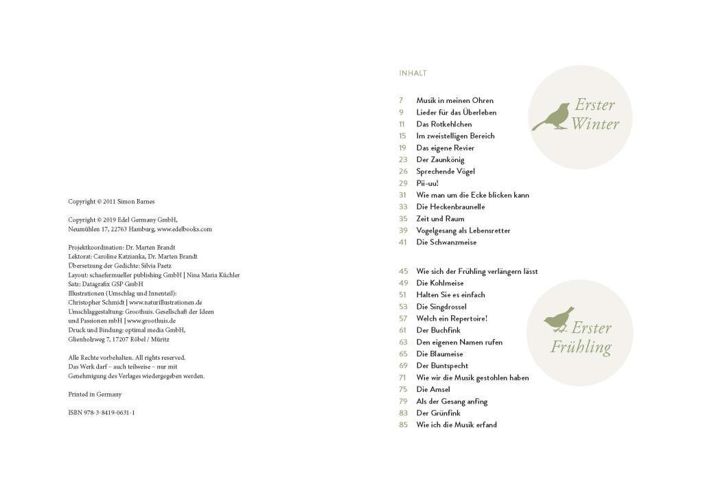 Beispielinhalt (Bild) Vom Glück einen Vogel am Gesang zu erkennen