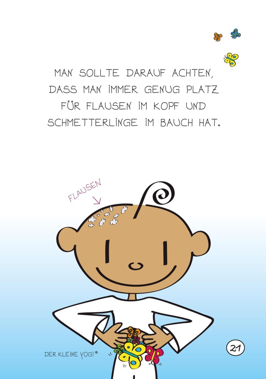Beispielinhalt (Bild) Der Kleine Yogi. Glücksbotschaften