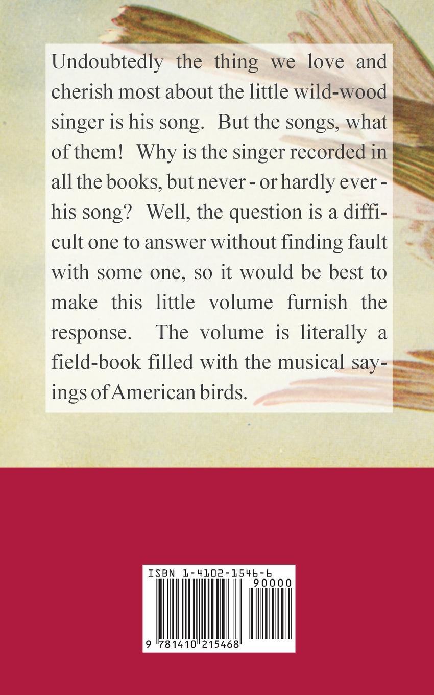 Rückseitencover Field Book of Wild Birds and Their Music