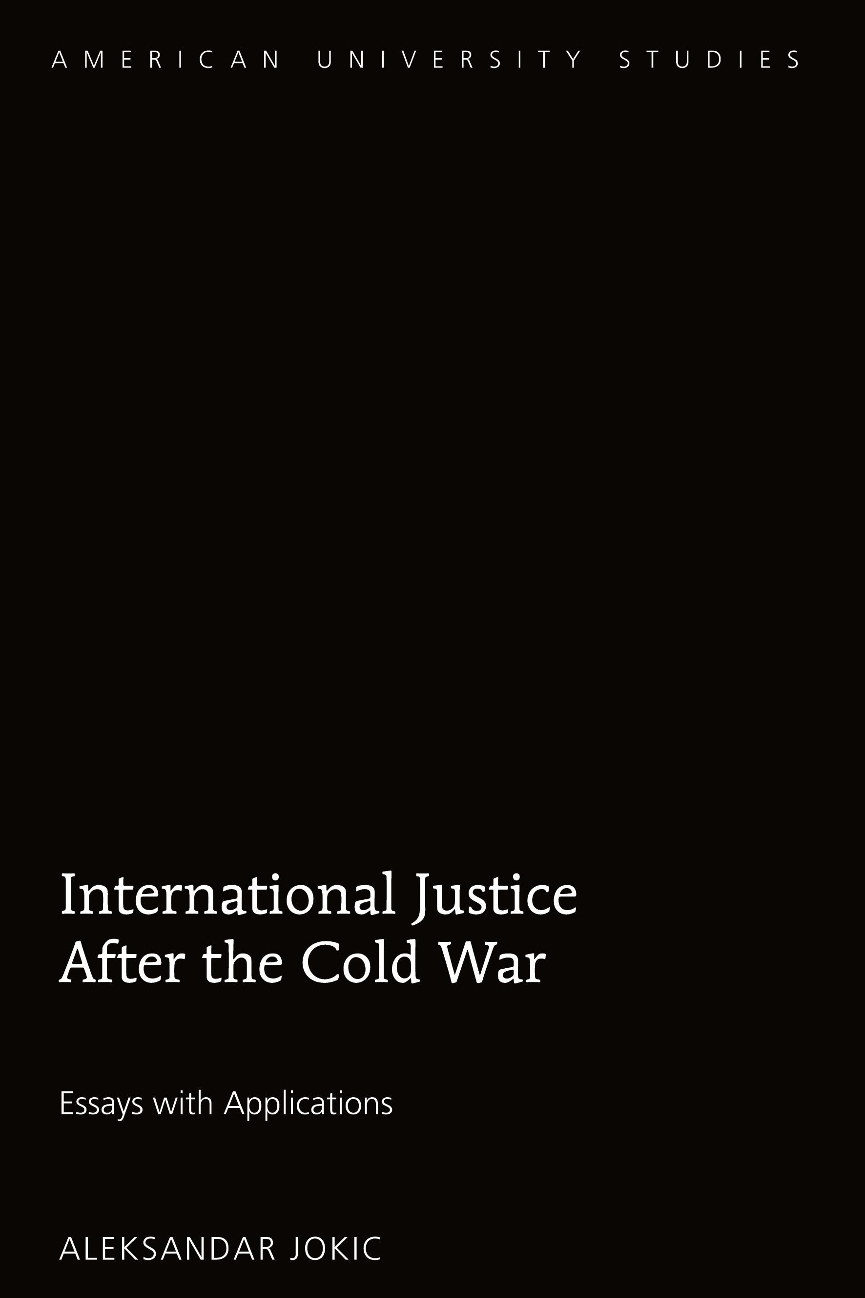 Vorderes Coverbild International Justice After the Cold War