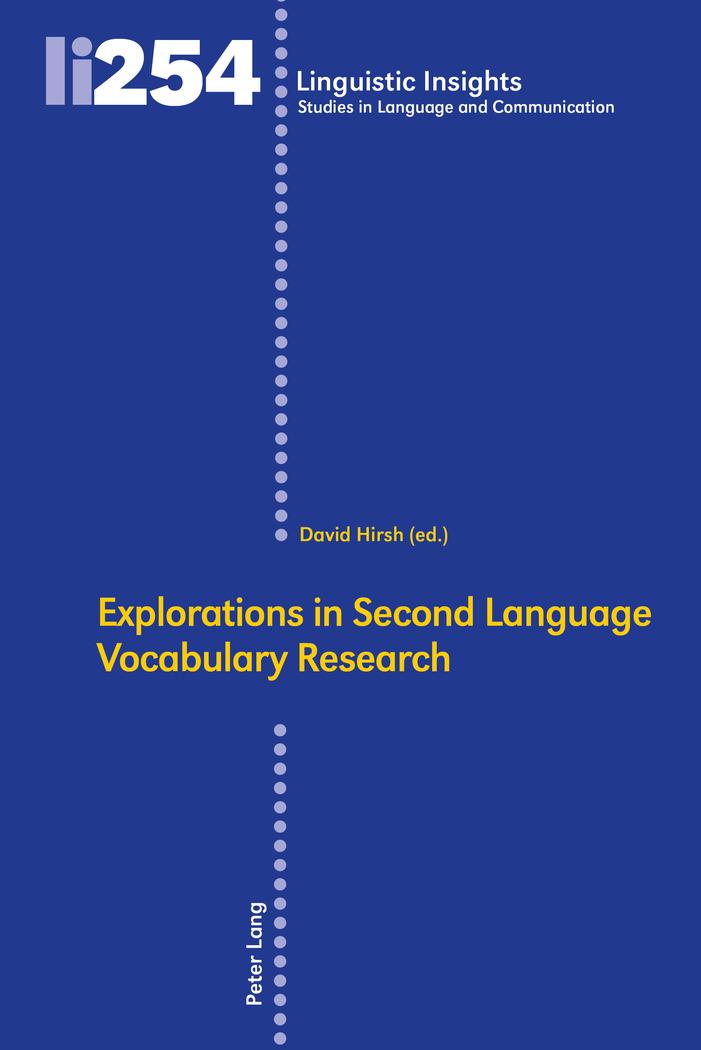 Vorderes Coverbild Explorations in Second Language Vocabulary Research