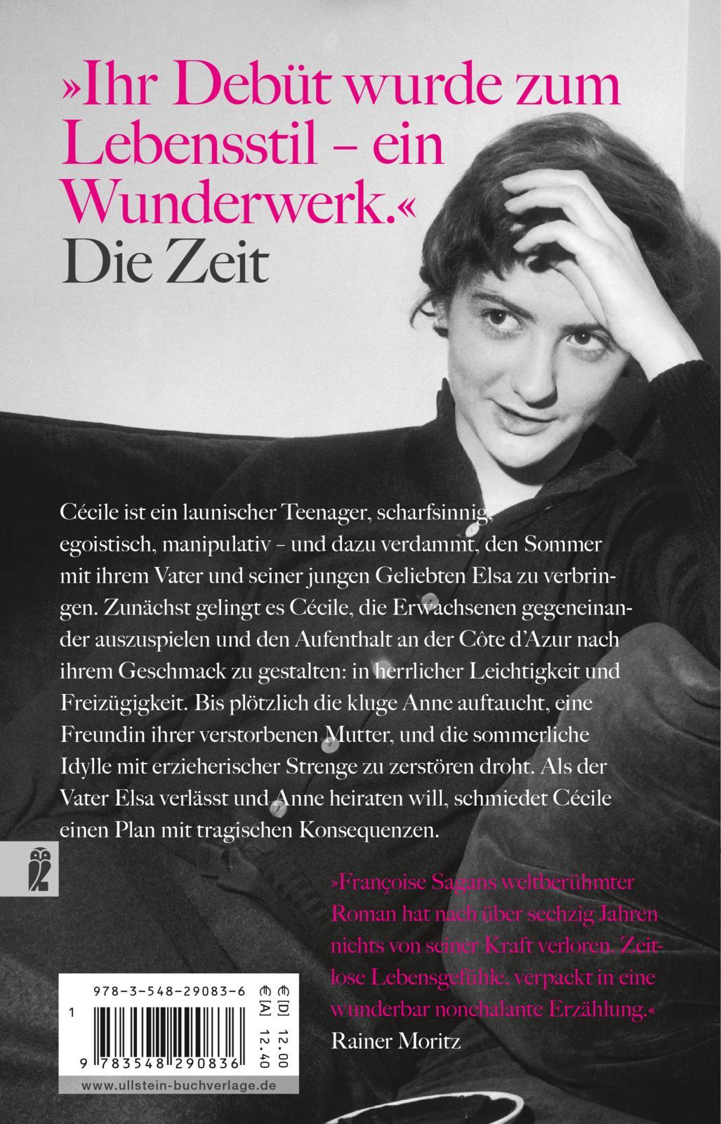 Rückseitencover Bonjour tristesse