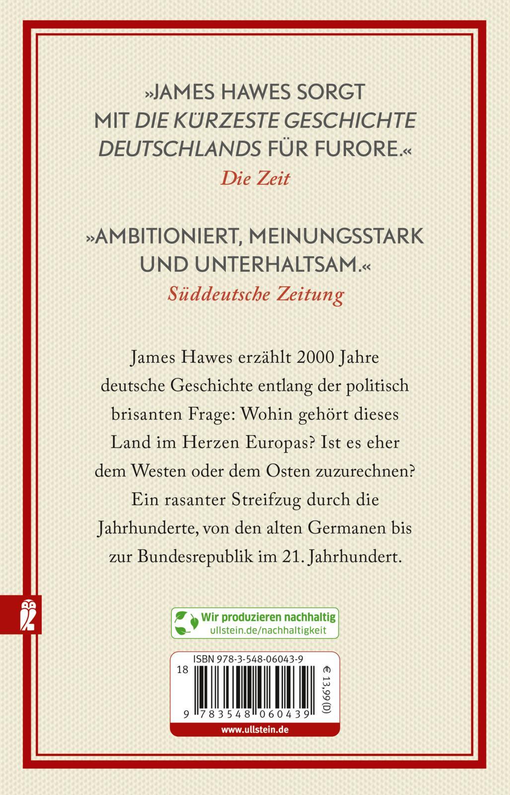 Rückseitencover Die kürzeste Geschichte Deutschlands