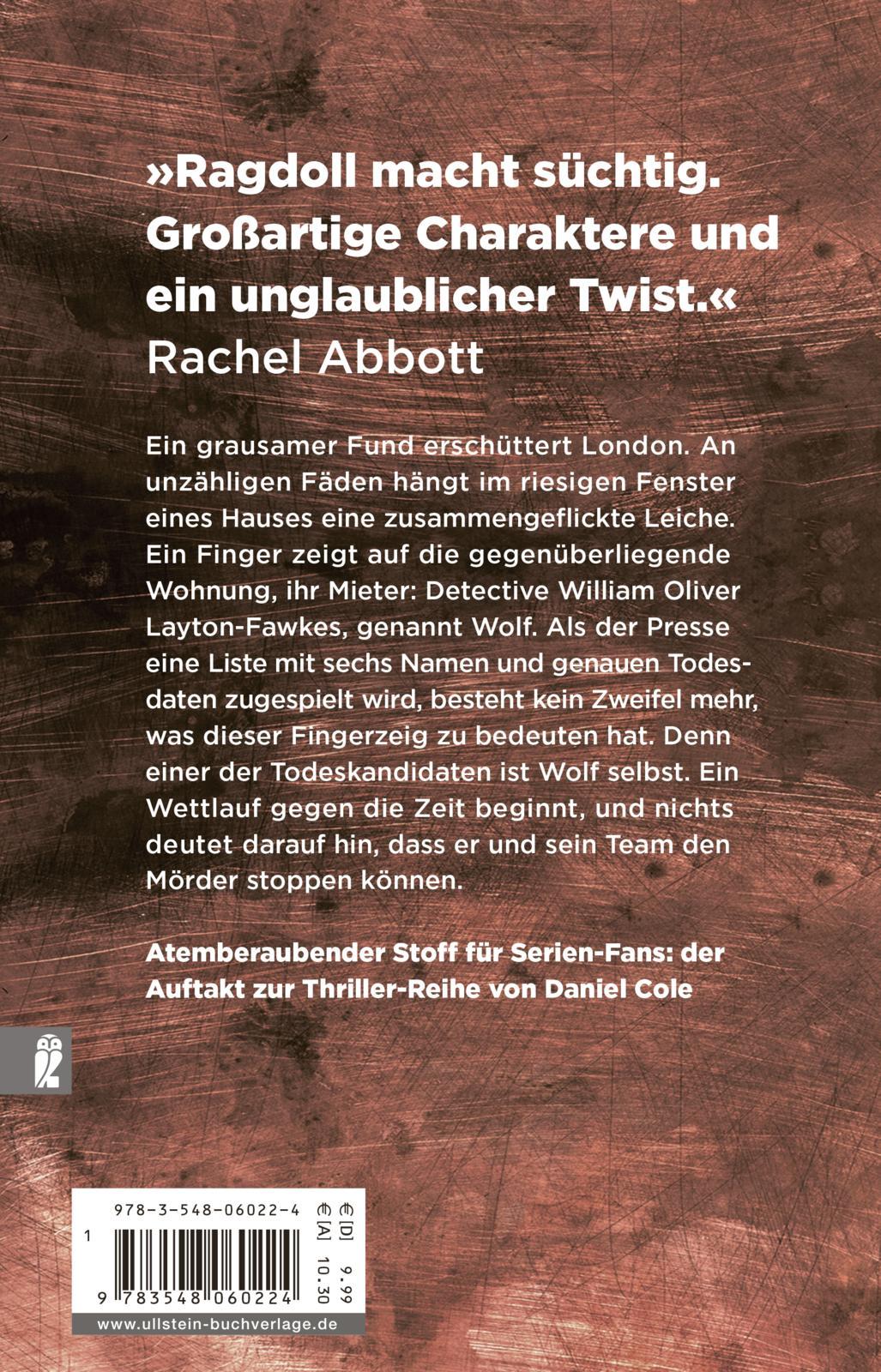 Rückseitencover Ragdoll - Dein letzter Tag