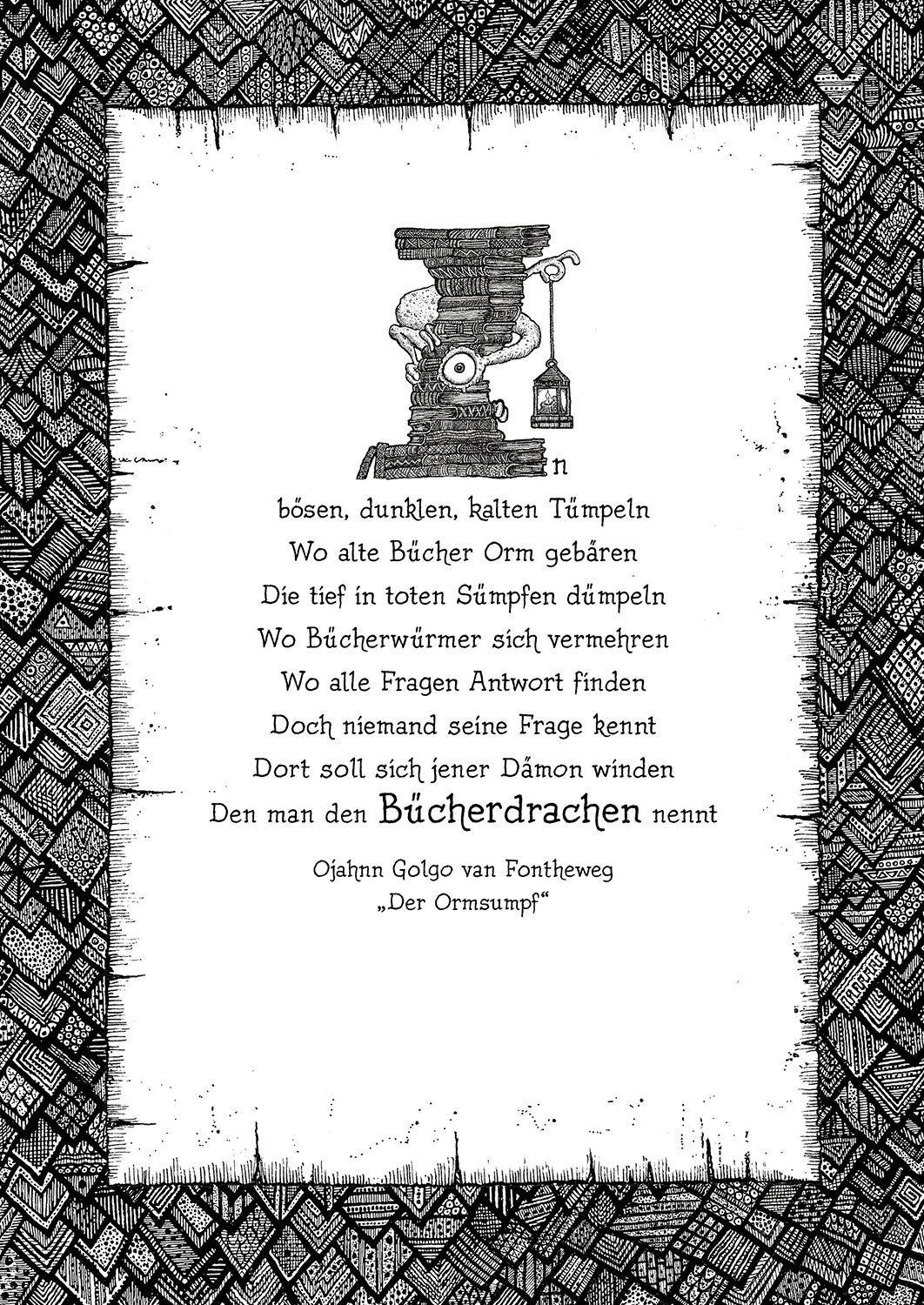 Beispielinhalt (Bild) Der Bücherdrache