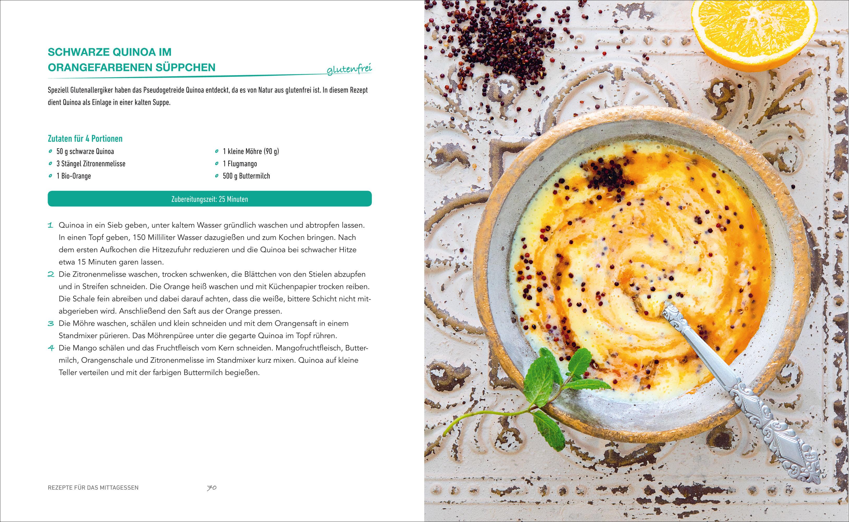 Beispielinhalt (Bild) Das Protein-Kochbuch: Gesund, fit und schlank durch pflanzliche Proteine - Die perfekte Alternative und Ergänzung zu tierischem Eiweiß