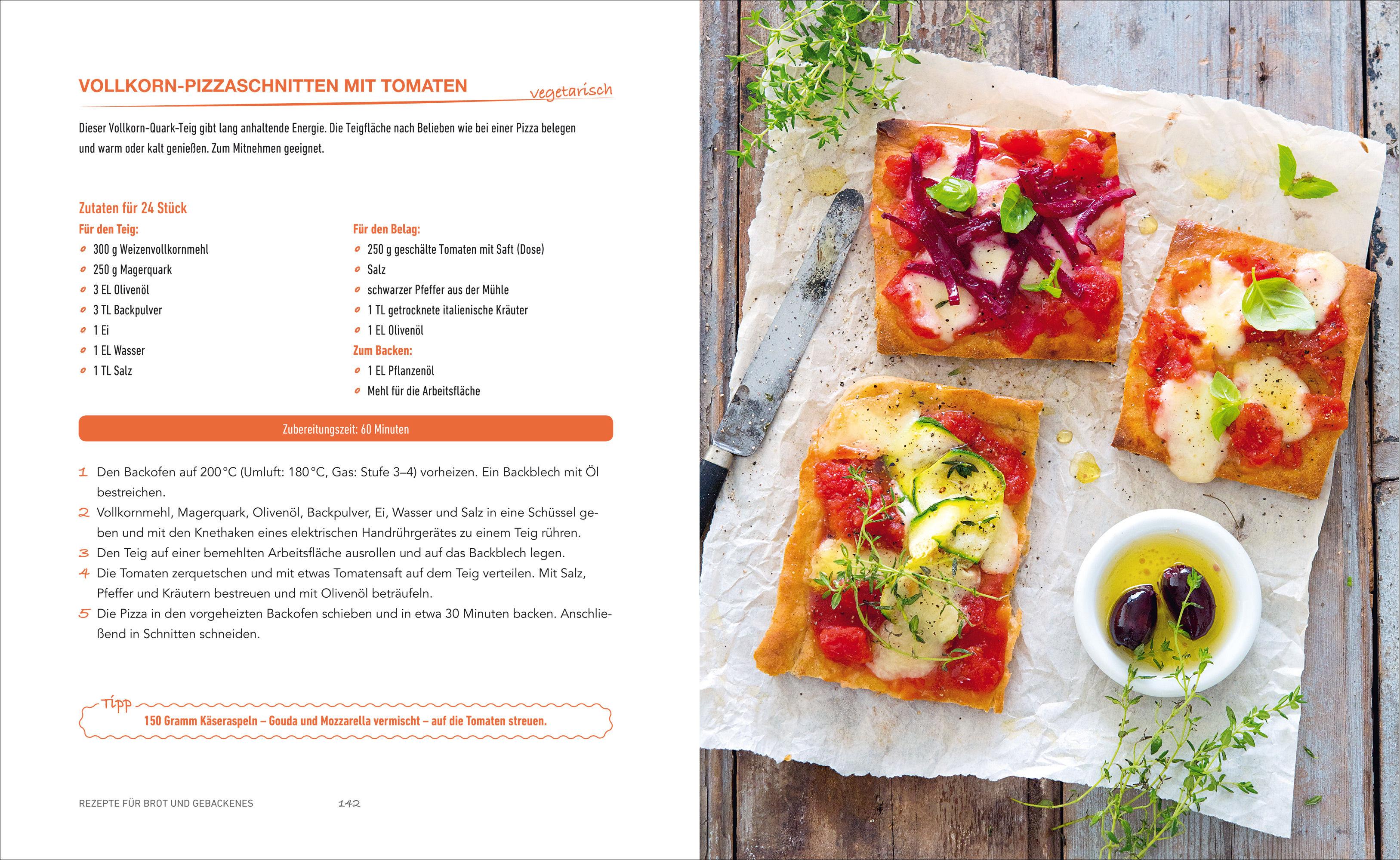 Beispielinhalt (Bild) Das Protein-Kochbuch: Gesund, fit und schlank durch pflanzliche Proteine - Die perfekte Alternative und Ergänzung zu tierischem Eiweiß