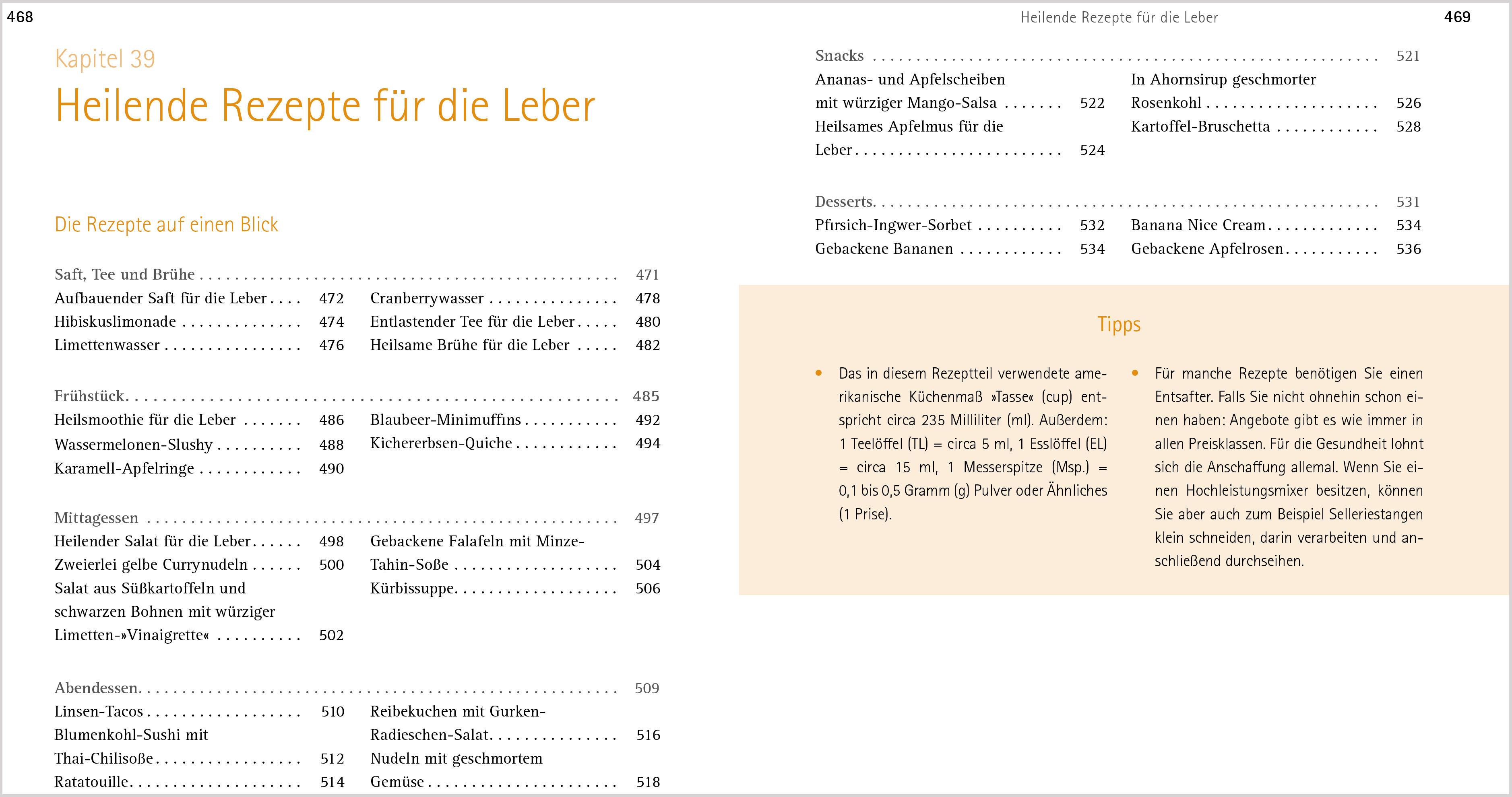 Beispielinhalt (Bild) Heile deine Leber