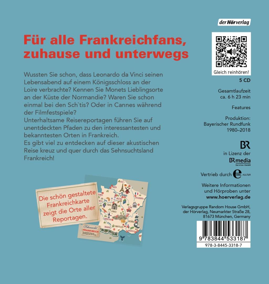 Beispielinhalt (Bild) Sehnsucht Frankreich 5 CD