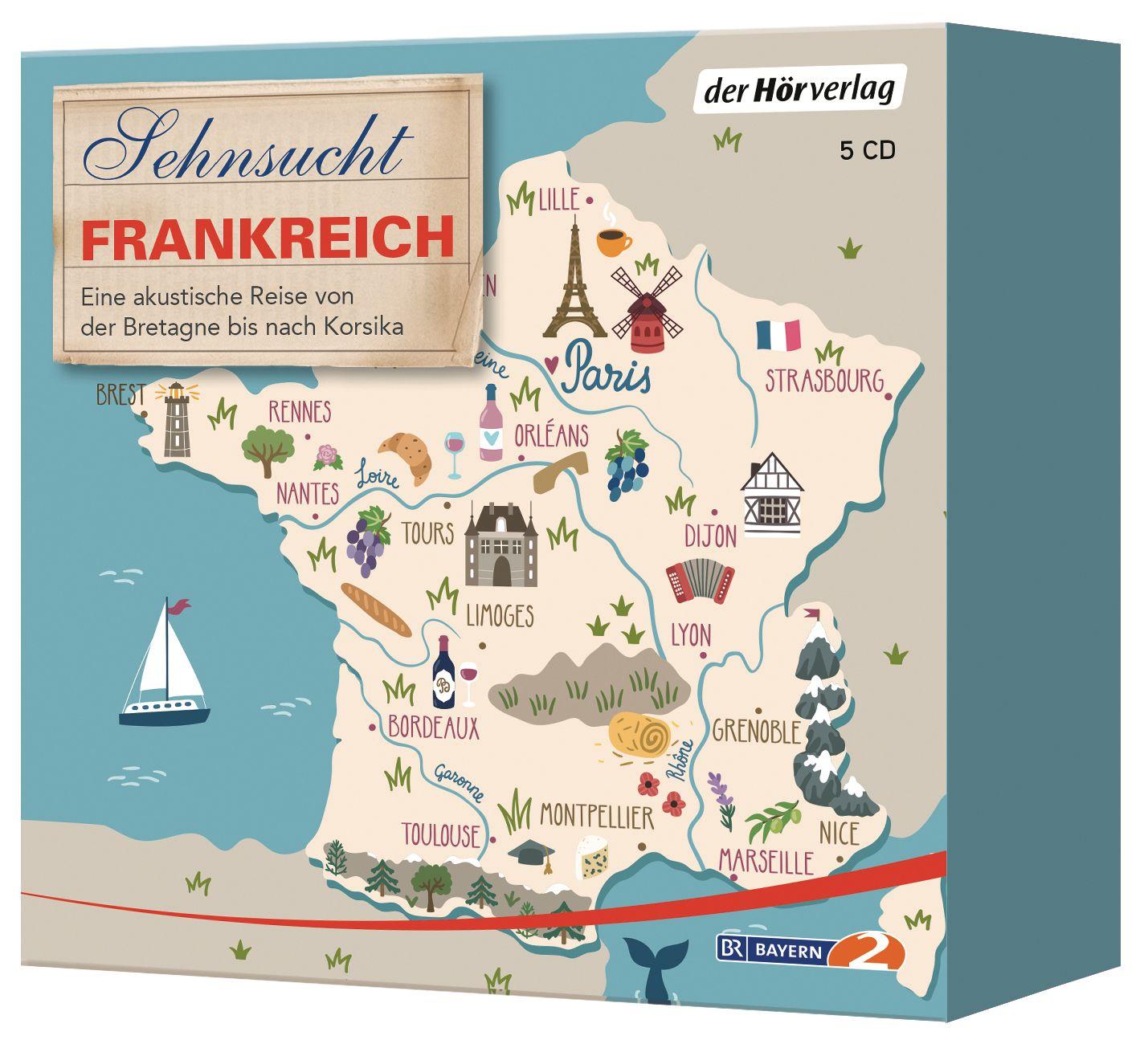 Beispielinhalt (Bild) Sehnsucht Frankreich 5 CD