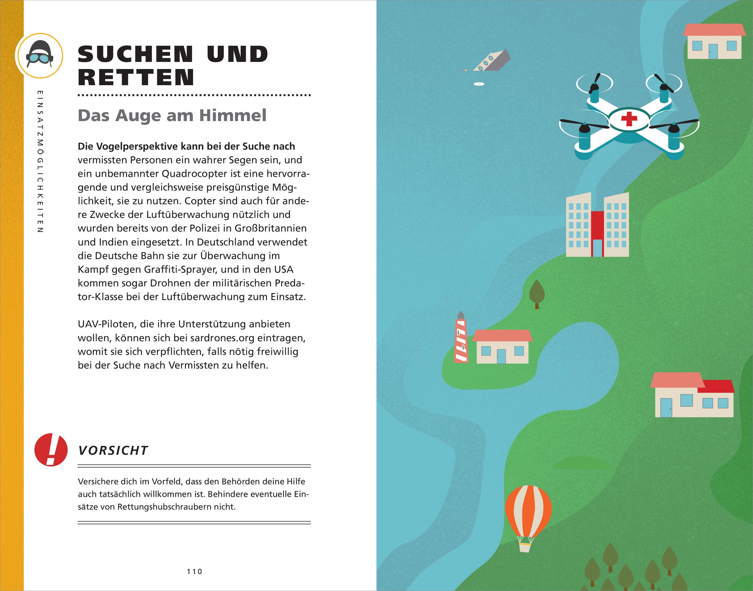Beispielinhalt (Bild) Das Handbuch für Drohnen-Piloten. Basics, Praxis, Technik, Regeln