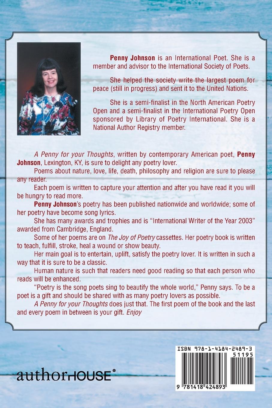 Rückseitencover A Penny for Your Thoughts