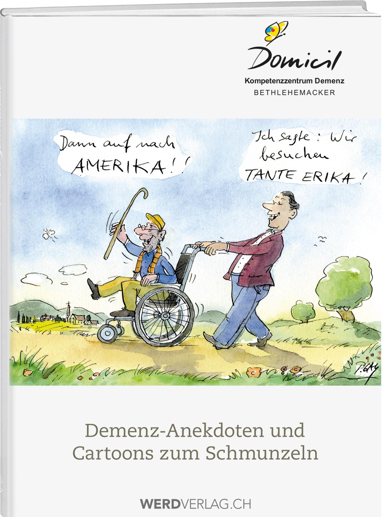 Vorderes Coverbild Demenz-Anekdoten und Cartoons zum Schmunzeln