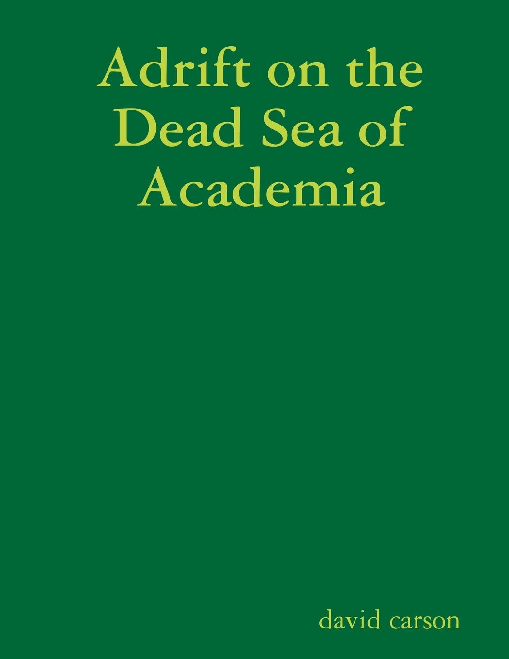 Vorderes Coverbild Adrift on the Dead Sea of Academia