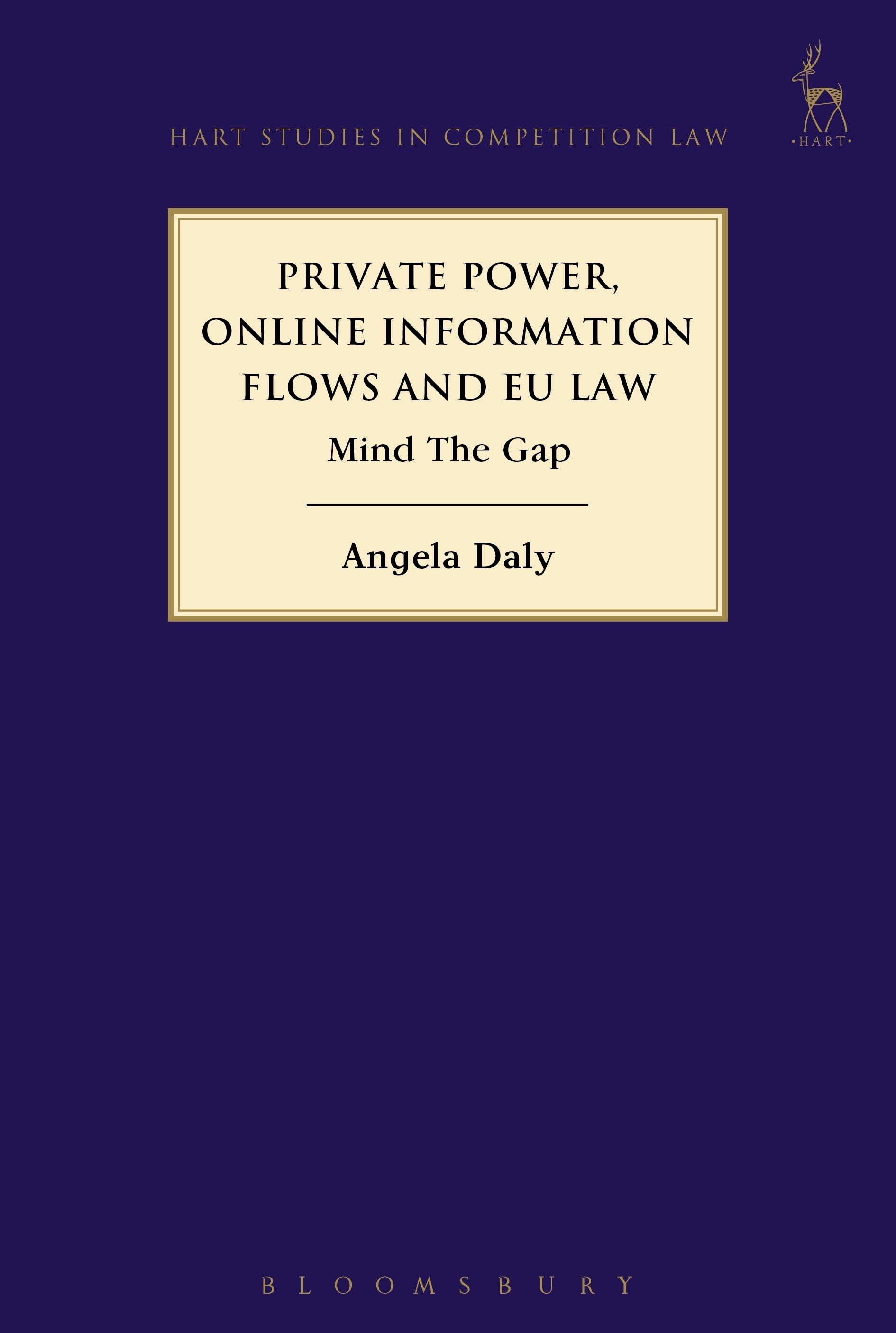 Vorderes Coverbild Private Power, Online Information Flows and EU Law
