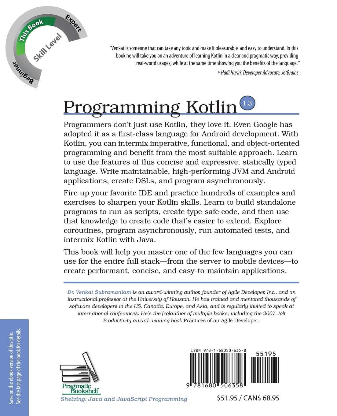 Rückseitencover Programming Kotlin