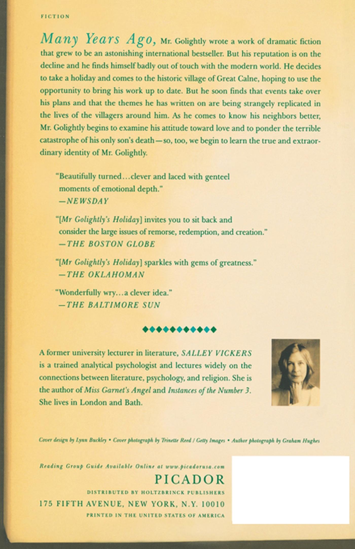 Rückseitencover MR Golightly's Holiday