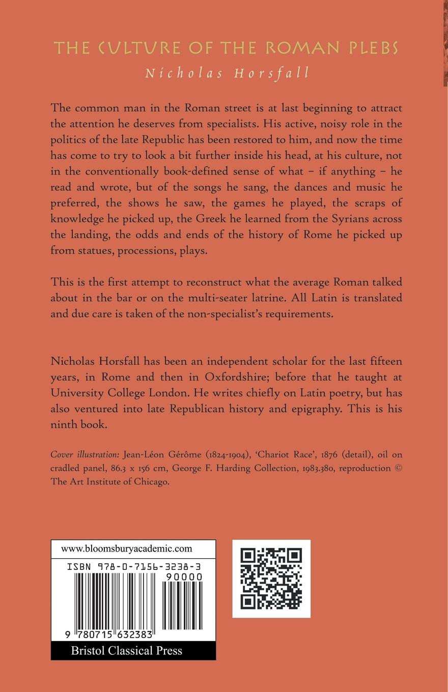 Rückseitencover The Culture of the Roman Plebs