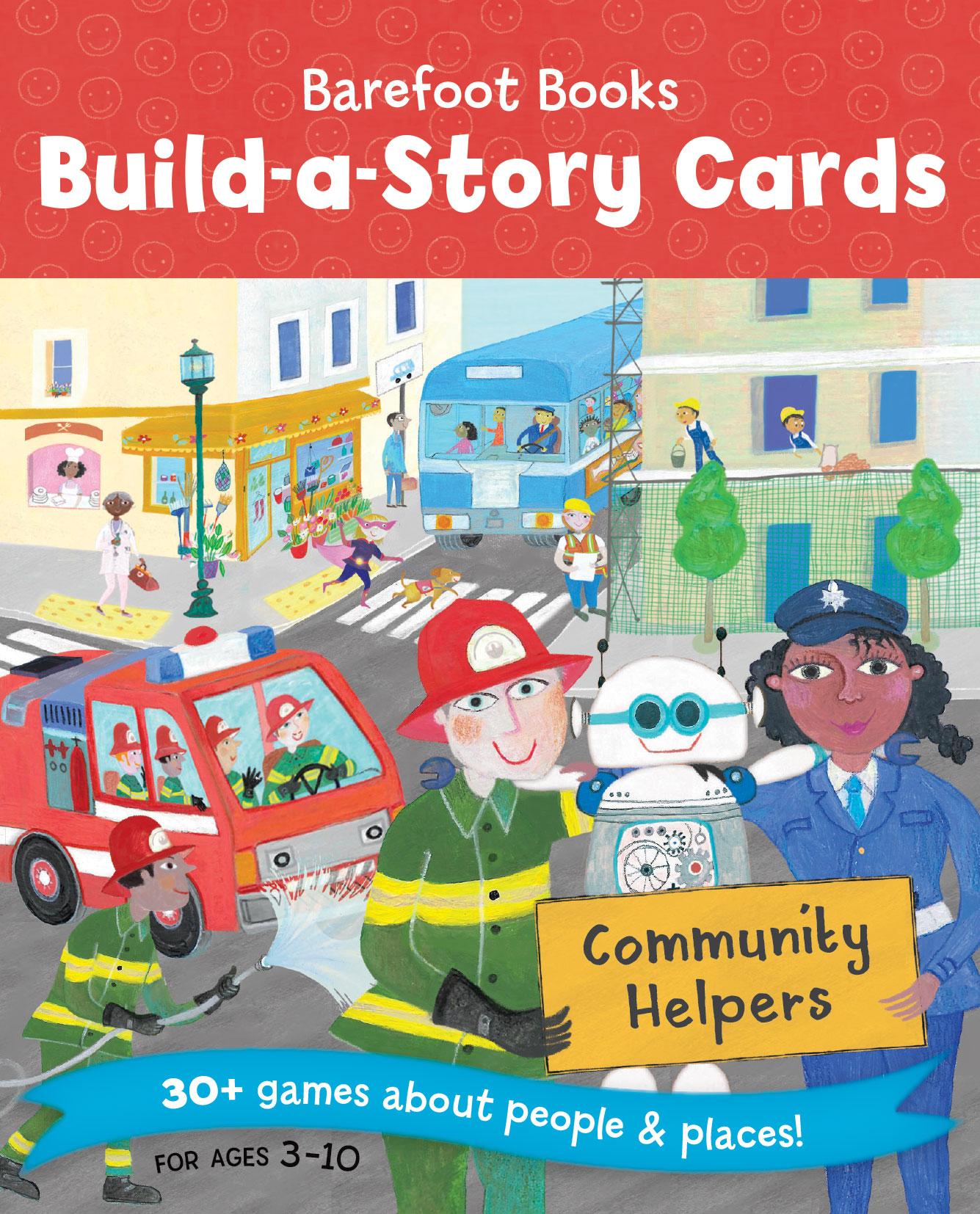 Vorderes Coverbild Build-A-Story Cards: Community Helpers