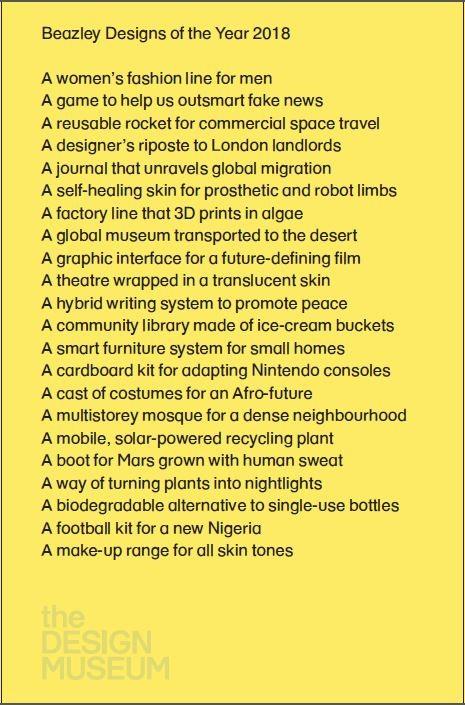 Vorderes Coverbild Beazley Designs of the Year 2018