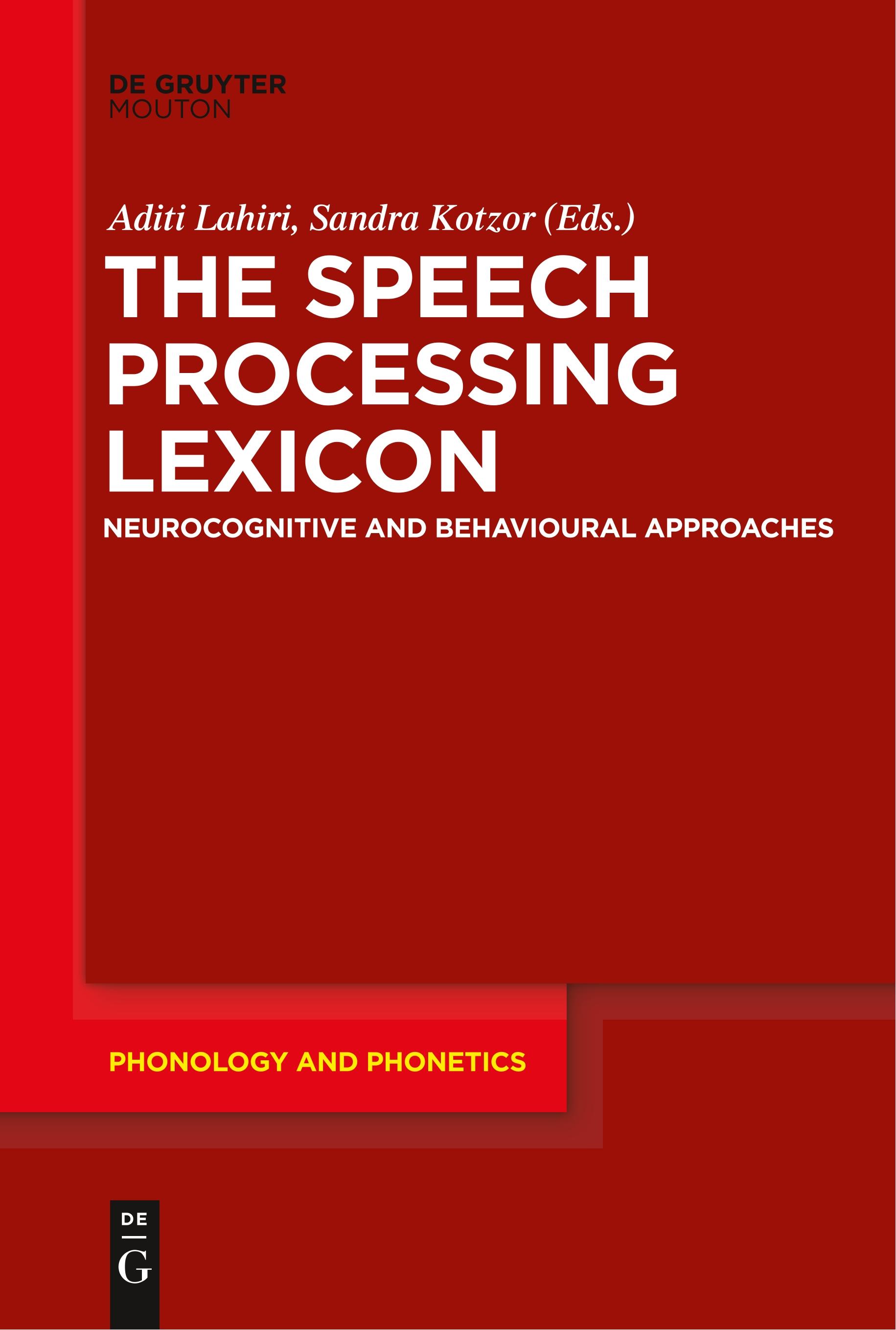 Vorderes Coverbild The Speech Processing Lexicon