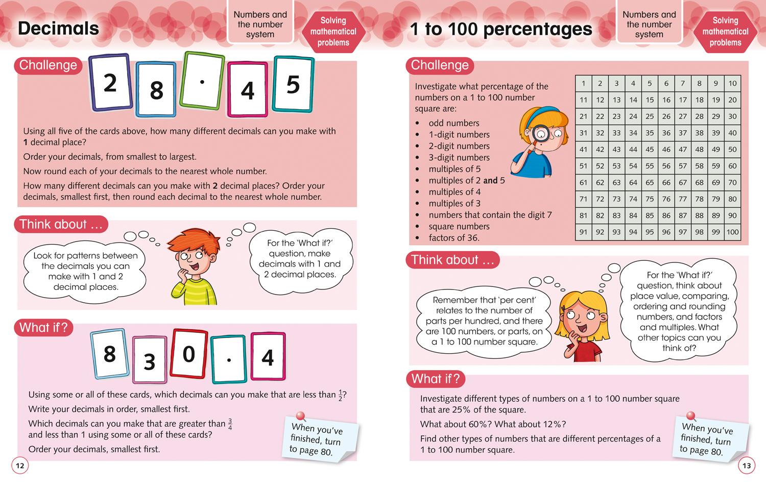 Beispielinhalt (Bild) Collins International Primary Maths - Problem Solving and Reasoning Student Book 5