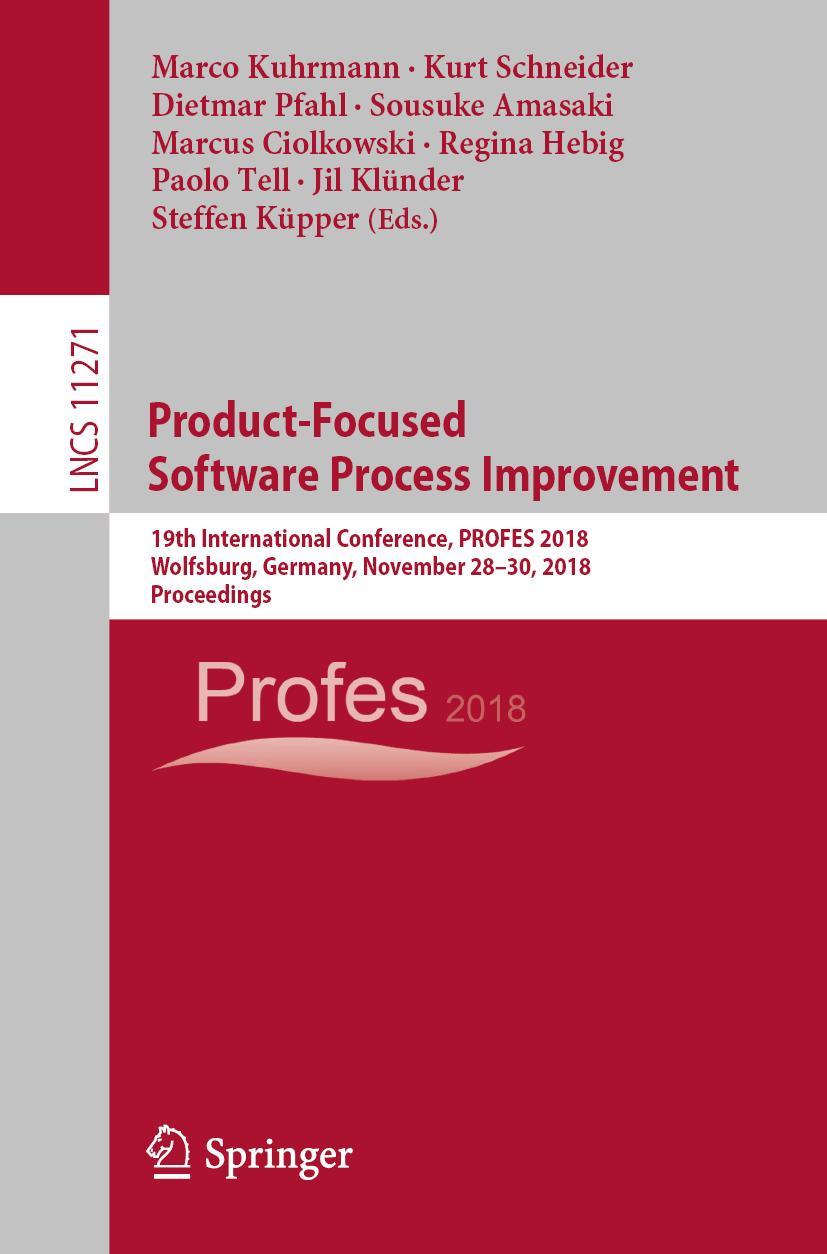 Vorderes Coverbild Product-Focused Software Process Improvement